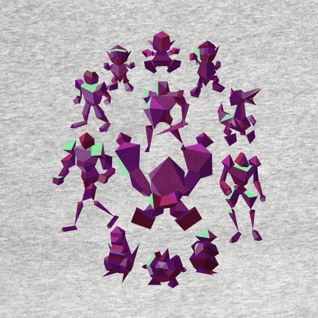 Fighting Polygon Shirt! by theasterism